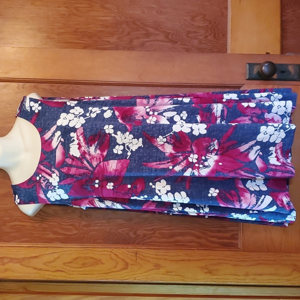 Nina Leonard Floral Swing Dress.  size L
